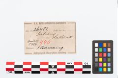 Etikett zu Bronzearmreif (NHMW-PRAE-026482)